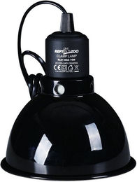 Produktbild von ReptiZoo Reflektierende Lampenfassung E27 für Reptilien Terrarium Schwarz 14 cm Durchmesser