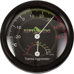 Produktbild von ReptiZoo Thermo- und Hygrometer RHT01 Schwarz für Reptilien-Terrarien