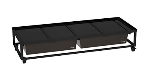 Produktbild von ReptiZoo Zuchtrack für Reptilien 2 bis 4 Fach mit zwei Boxen Medium Schwarz