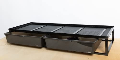 Produktbild von ReptiZoo Zuchtrack Kombi Set 6 Etagen in Schwarz Medium für Reptilien