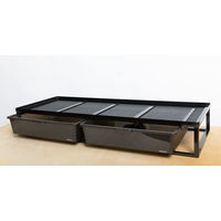Produktbild von ReptiZoo Zuchtrack Kombi Set 6 Etagen in Schwarz Medium für Reptilien
