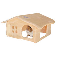 Produktbild von Resch Berghütte Matterhorn Kleintierunterkunft aus naturbelassenem Fichtenholz für Ratten, Degus und Meerschweinchen