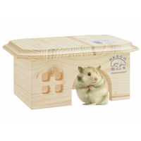 Produktbild von Resch Nagerhaus Hamster Bungalow aus naturbelassenem Fichtenholz für Hamster Maus und Ratte - 1 Stk.