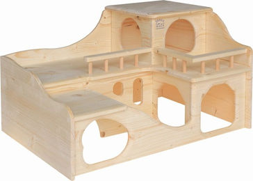 Resch Nagerhaus Meerschweinchenschloss 35 aus Holz für Meerschweinchen Ratten Chinchillas und Zwergkaninchen – Bild 1 von 4