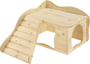 Resch Wohlfühlhaus Großglockner Nagerhaus aus Massivholz für Kaninchen Meerschweinchen Ratten und Degus 50 x 40 x 21,5 cm - 1 Stk. – Bild 1 von 4