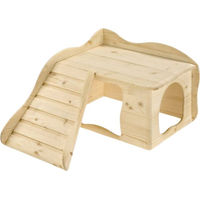 Produktbild von Resch Wohlfühlhaus Großglockner Nagerhaus aus Massivholz für Kaninchen Meerschweinchen Ratten und Degus 50 x 40 x 21,5 cm - 1 Stk.
