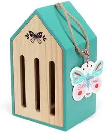 Produktbild von Rex London Butterfly House Insektenhotel aus Holz in Blau