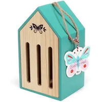 Produktbild von Rex London Butterfly House Insektenhotel aus Holz in Blau