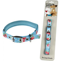 Produktbild von Rex London Hundehalsband für große Hunde aus Polyester in Blau oder Rosa Größe L