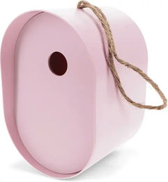 Produktbild von Rex London Ovaler Bambus-Nistkasten für Wildvögel in Rosa