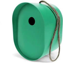 Produktbild von Rex London Ovaler Nistkasten aus Bambus für Wildvögel in Grün