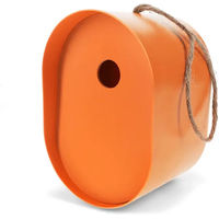 Produktbild von Rex London Ovaler Nistkasten aus Bambus für Wildvögel in Orange