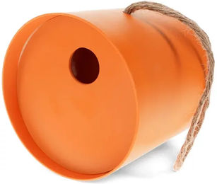Produktbild von Rex London Rundes Bambus-Nistkästchen für Wildvögel in Orange