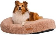 Rexproduct Coco Teddy Hundekissen aus Plüsch Größe S Beige – Bild 1 von 3