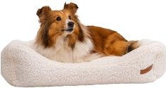 Rexproduct Frida Teddy Hundebett Plüsch Beige Größe L – Bild 1 von 3