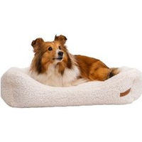 Produktbild von Rexproduct Frida Teddy Hundebett Plüsch Beige Größe S