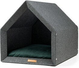 Rexproduct Hundebett für Welpen Dunkelgrau Dunkelgrün Größe S aus Stoff – Bild 1 von 3
