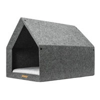 Produktbild von Rexproduct Hundebett Hundehütte Grau Grösse L aus Stoff allergikerfreundlich