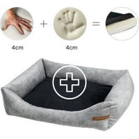 Produktbild von Rexproduct Otto Orthopädisches Hundebett aus Stoff in Schwarz XL