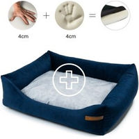 Produktbild von Rexproduct Otto Orthopädisches Hundebett Blau Grau Größe S