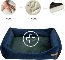 Rexproduct Otto Orthopädisches Hundebett Blau Grün Größe S – Bild 1 von 3