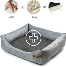 Rexproduct Otto Orthopädisches Hundebett Grau Größe M mit Gelenksupport – Bild 1 von 3