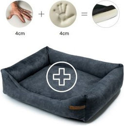 Rexproduct Otto Orthopädisches Hundebett Grau Natur Größe M – Bild 1 von 3