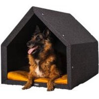 Produktbild von Rexproduct Pethome 2.0 Hundebett Dunkelgrau Gelb Grau Größe M