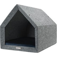Produktbild von Rexproduct Pethome 2.0 Hundehütte aus Filz XL Dunkelgrau Anthrazit Blau