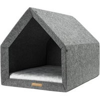 Produktbild von Rexproduct PetHome Hundebett Grau Größe S aus Stoff allergikerfreundlich