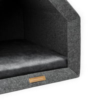 Produktbild von Rexproduct PetHome Kuschelhöhle für Haustiere Dunkelgrau Graphit Natur Größe M