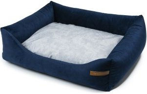 Rexproduct SoftColor Hundebett Dunkelblau Grau Größe S aus recyceltem Polyester mit Oeko Tex 100 Zertifizierung – Bild 1 von 3