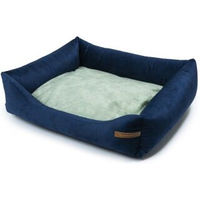 Produktbild von Rexproduct SoftColor Hundebett Dunkelblau Grün Größe S allergikerfreundlich