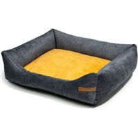 Produktbild von Rexproduct SoftColor Hundebett Graphit Gelb Größe S allergikerfreundlich