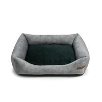 Produktbild von Rexproduct SoftColor Luxury Hundebett allergikerfreundlich in Grau Dunkelgrün Größe M