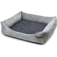 Produktbild von Rexproduct SoftColor Luxury Hundebett Grau Graphit/Nature Größe M allergikerfreundlich