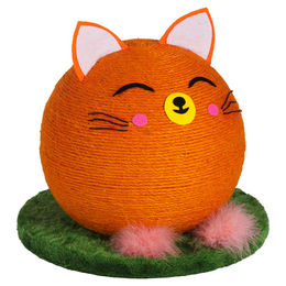 Reynard Flamingo Kratzball für Katzen aus Plüsch in Orange – Bild 1 von 1