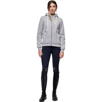 Produktbild von RG Italy Reitjacke für Damen mit Kapuze und Reißverschluss aus Baumwolle Grau Größe L