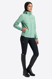 Produktbild von RG Reitjacke Damen aus Fleece wasserdicht mit Kapuze in Grün