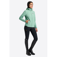 Produktbild von RG Reitjacke Damen aus Fleece wasserdicht mit Kapuze in Grün