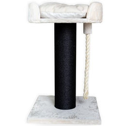 RHRQuality Kratzbaum Chartreux für große Katzen in Blackline Beige mit 20 cm Sisalstamm und 60 cm Liegefläche 80 cm hoch – Bild 1 von 5