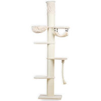 Produktbild von RHRQuality Kratzbaum Maine Coon Tower für große Katzen mit extra dicken Sisalpalen in Creme