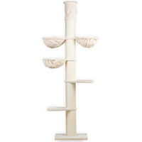Produktbild von RHRQuality Kratzbaum Maine Coon Tower Plus für große Katzen mit extra dicken Sisalpalen in Beige 235 bis 255 cm Höhe