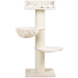 RHRQuality Kratzbaum Royalty de Luxe für große Katzen, 158 cm hoch, mit extra dicken Sisalstämmen, Beige – Bild 1 von 2