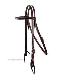 Produktbild von RHRQuality Leder Trensen Stirnband Headstall Single Buckle Braun