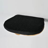 Produktbild von RHRQuality Wandmöbel Kletterwand für Katzen mit herausnehmbarem Kissen Schwarz 50 cm