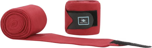 Produktbild von Riding World Eco Polobänder für Pferde aus Polyester in Rot