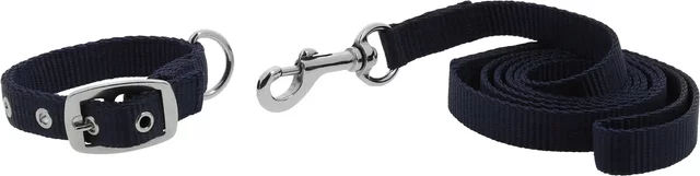 Riding World Hundehalsband und Leine Oscar aus Polypropylen in Blau Marine – Bild 1 von 1