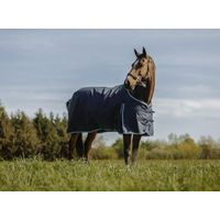 Produktbild von Riding World Outdoordecke ECO 600D Regendecke für Pferde Marineblau 6'3/145cm