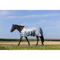 Produktbild von Riding World Pferdedecke Belly Mesh aus Polyester in Grau